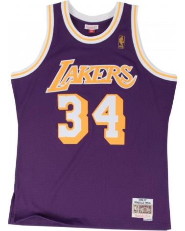 CAMISETA BALONCESTO MITCHELL & NESS SHAQUILLE O'NEAL LOS ANGELES LAKERS #34 SWINGMAN TEMPORADA 1996-97 1