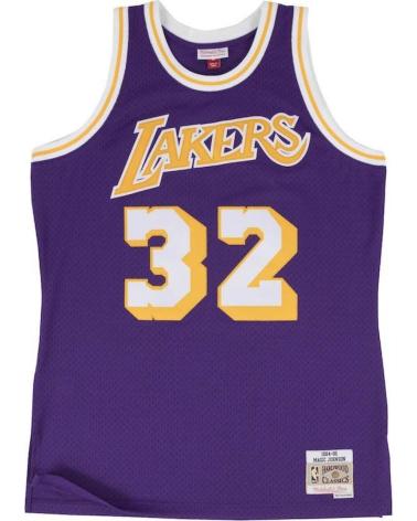 MITCHELL & NESS CAMISETA SWINGMAN MAGIC JOHNSON #32 LOS ANGELES LAKERS MORADA 1