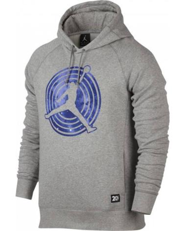 JORDAN AIR XI SPACE JAM FLEECE HOODIE GREY 1
