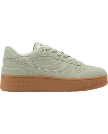 LACOSTE T-CLIP PLAT LEATHER VERDE PER DONNA VERDE