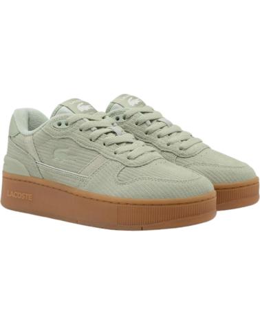 LACOSTE T-CLIP PLAT LEATHER VERDE PER DONNA VERDE