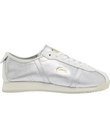 LACOSTE CLUB-LOW PLATEADAS PLATEADO