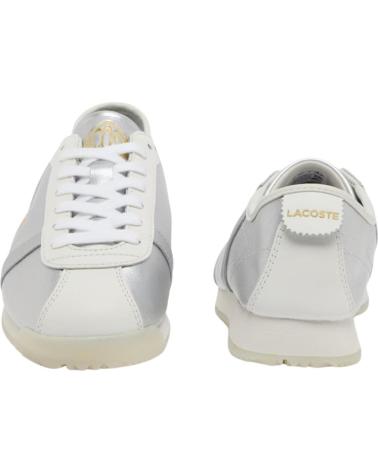LACOSTE CLUB-LOW PLATEADAS PLATEADO