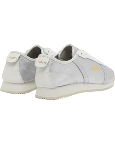 LACOSTE CLUB-LOW PLATEADAS PLATEADO