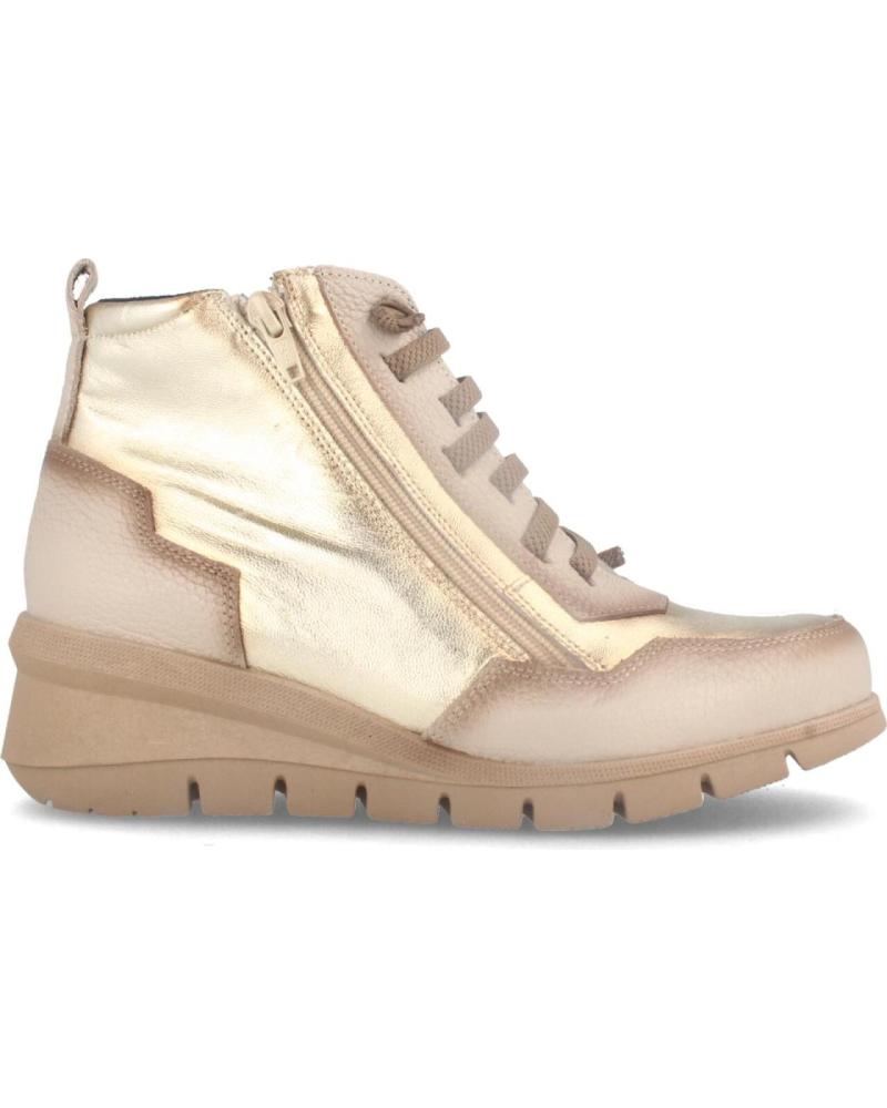 MARILA BOTÍN DE PIEL BEIGE CON PLANTILLA ACOLCHADA Y EXTRAÍBLE BEIGE