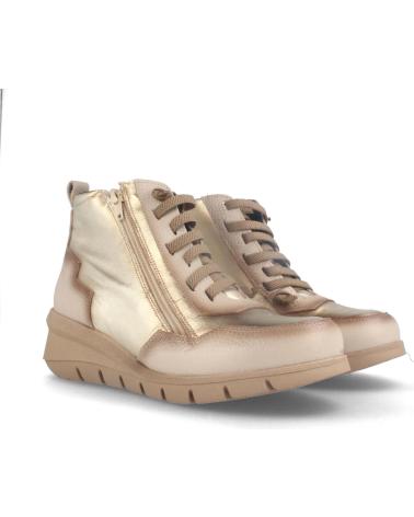 MARILA BOTÍN DE PIEL BEIGE CON PLANTILLA ACOLCHADA Y EXTRAÍBLE BEIGE