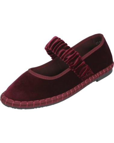 L&R SHOES SABRINAS CD-51 VELUDO BORDÔ BURDEOS
