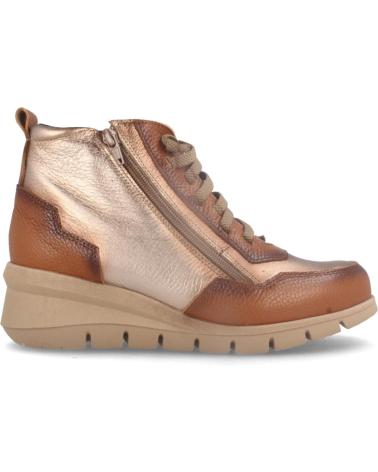 MARILA STIVALETTO IN PELLE COLORE CUOIO CON SOLETTA IMBOTTITA E ESTRAIBILE CUERO