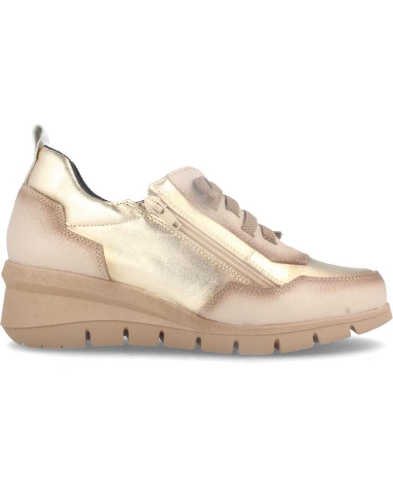 SNEAKER MARILA IN PELLE BEIGE CON SOLETTA AMMORTIZZATA E RIMOVIBILE BEIGE