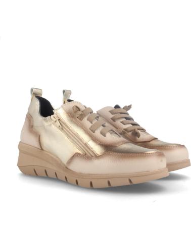 SNEAKER MARILA IN PELLE BEIGE CON SOLETTA AMMORTIZZATA E RIMOVIBILE BEIGE
