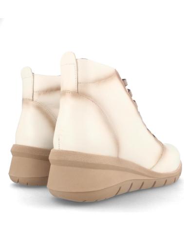 BOTÍN MARILA BEIGE DE PIEL CON PLANTILLA ACOLCHADA EXTRAÍBLE BEIGE