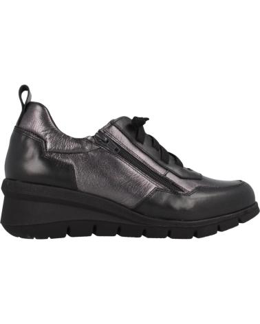 SNEAKER MARILA NERA IN PELLE CON SOLETTA IMBOTTITA ESTRAIBILE NEGRO