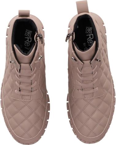 CHIKA10 RE FLORES 04 QUILTED ANKLE BOOTS IN TAUPE TAUPE-TAUPE