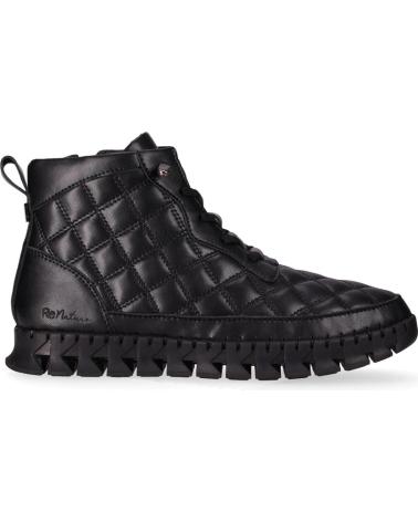 CHIKA10 RE FLORES 04 QUILTED ANKLE BOOTS IN BLACK NEGRO-BLACK