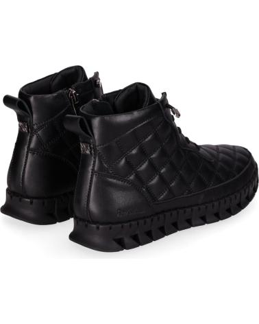 CHIKA10 RE FLORES 04 QUILTED ANKLE BOOTS IN BLACK NEGRO-BLACK