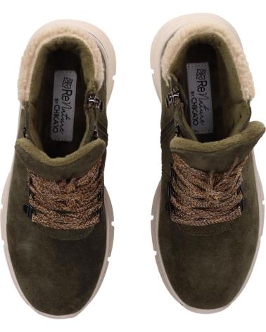 CHIKA10 RE ARBOLEDA 01 KHAKI MOUNTAIN STYLE ANKLE BOOT KAKI-KHAKI