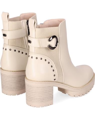 CHIKA10 PILAR 29 BEIGE ANKLE BOOTS WITH HEEL AND STUDS BEIG-BEIGE