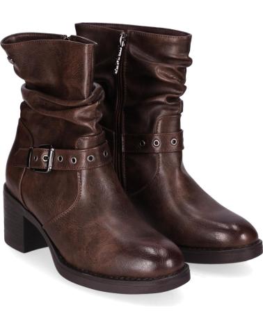 CHIKA10 MONNA 06 BROWN MID-CALF BOOTS MARRON-BROWN