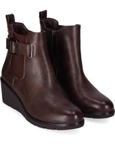 CHIKA10 CLAKISA 03 BROWN ANKLE BOOTS MARRON-BROWN