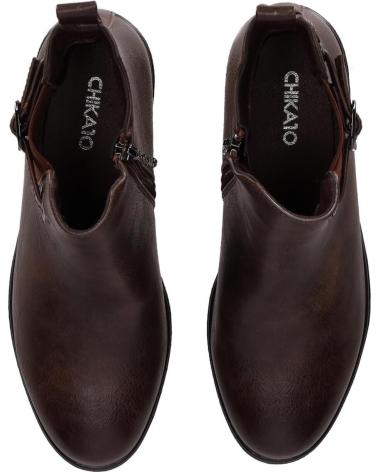 CHIKA10 CLAKISA 03 BROWN ANKLE BOOTS MARRON-BROWN