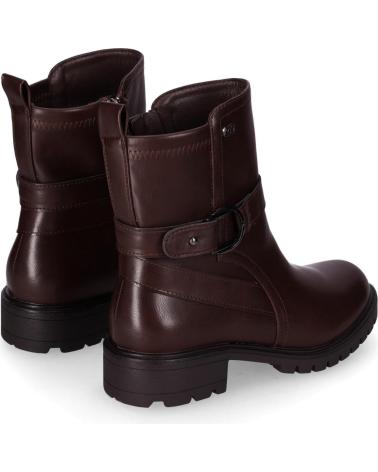 CHIKA10 JOYCE 04 DARK BROWN ANKLE BOOT WITH BUCKLE MARRON-DK BROWN