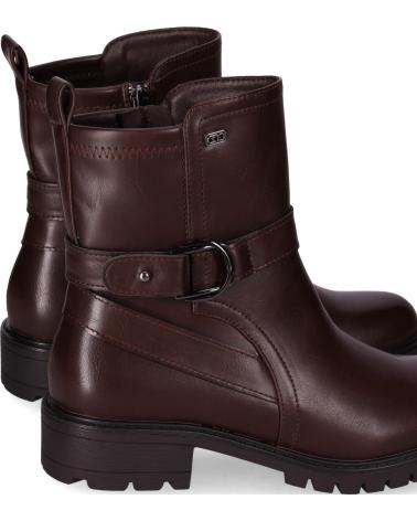 CHIKA10 JOYCE 04 DARK BROWN ANKLE BOOT WITH BUCKLE MARRON-DK BROWN