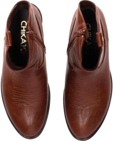 BOTA COWBOY CHIKA10 ISKIA 02 COURO CASTANHO CLARO CUERO-TAN