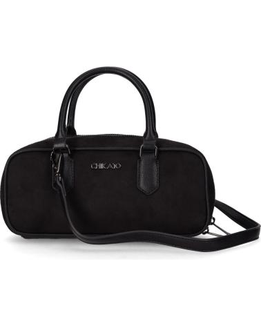MALA A TIRACOLO CHIKA10 FIESTA 01 PRETA COM ALÇA SUPERIOR NEGRO-BLACK