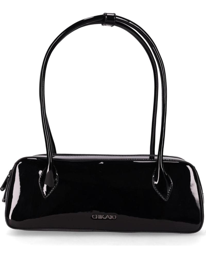 MALA DE MÃO CHIKA10 MARCHON 01 PRETO BRILHANTE NEGRO-BLACK