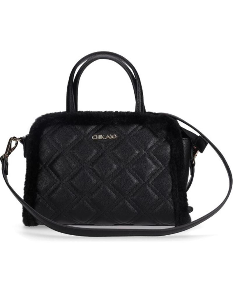MALA DE MÃO ACOLCHOADA CHIKA10 LOBITA 02 PRETO NEGRO-BLACK