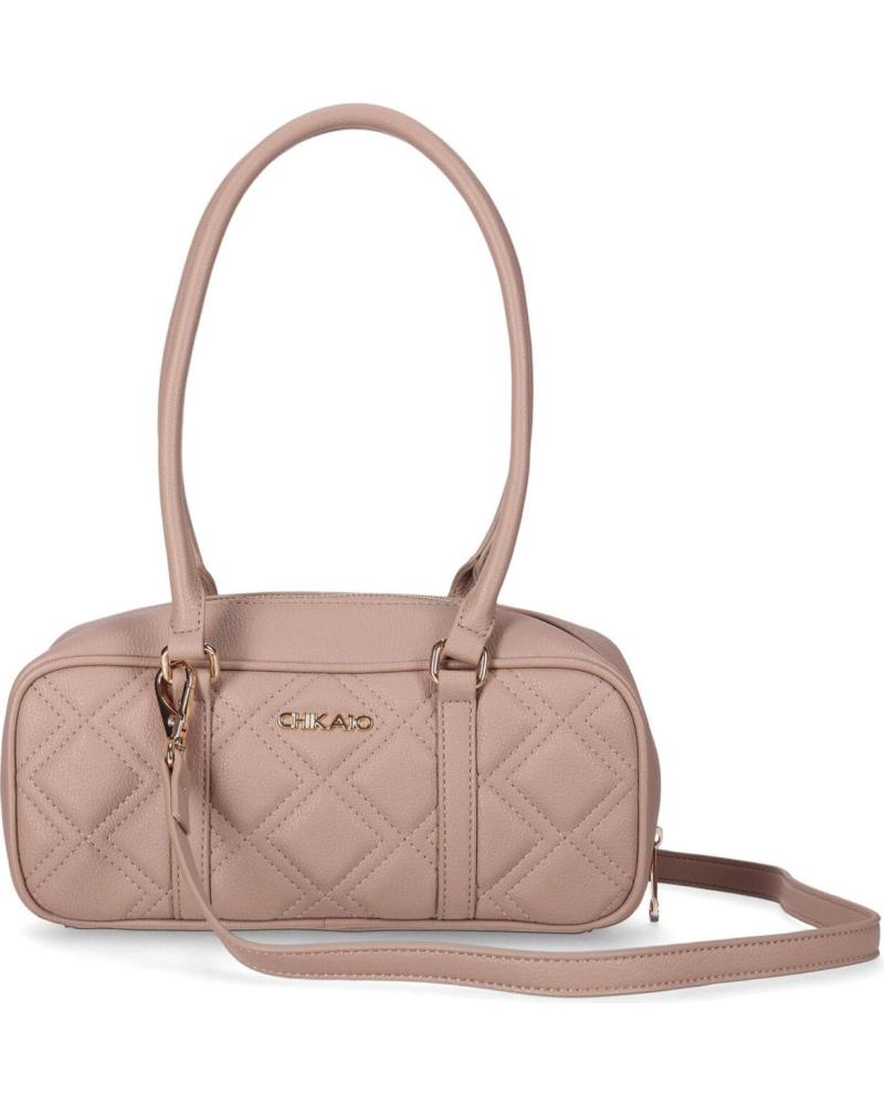 CHIKA10 LOBITA 04 TAUPE QUILTED SHOULDER BAG TAUPE-TAUPE