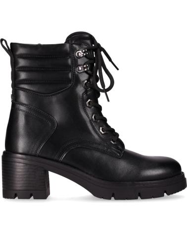 MILITÄRSTIEFELETTE CHIKA10 RUFI 01 SCHWARZ MIT SCHNÜRSENKELN UND ABSATZ NEGRO-BLACK