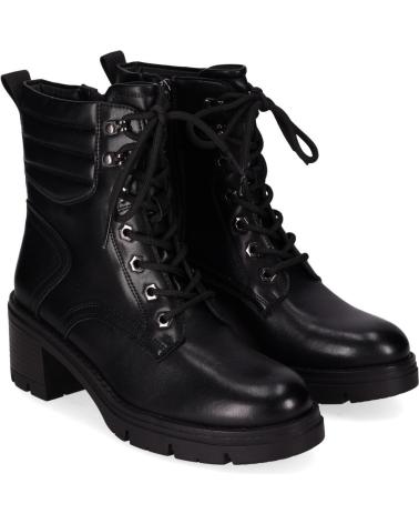 MILITÄRSTIEFELETTE CHIKA10 RUFI 01 SCHWARZ MIT SCHNÜRSENKELN UND ABSATZ NEGRO-BLACK