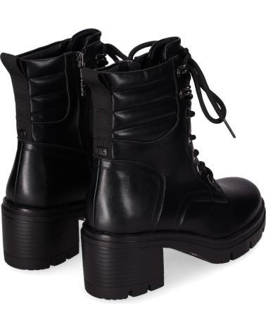 MILITÄRSTIEFELETTE CHIKA10 RUFI 01 SCHWARZ MIT SCHNÜRSENKELN UND ABSATZ NEGRO-BLACK