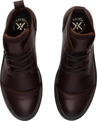 BOTTES À LACETS CHIKA10 ST TRUMP 5810 EN CUIR MARRON MARRON-BROWN