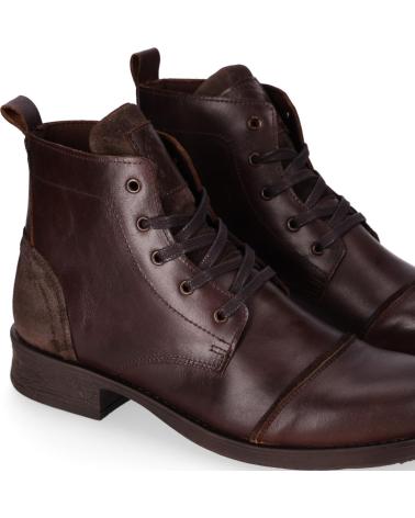 BOTTES À LACETS CHIKA10 ST TRUMP 5810 EN CUIR MARRON MARRON-BROWN