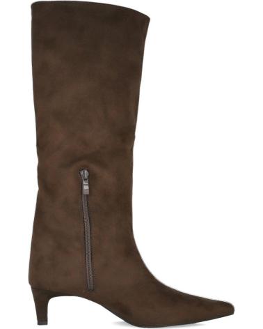 CORINA M5900 BOTAS DE CANO ALTO CAFÉ COM SALTO CARRETEL CAFE