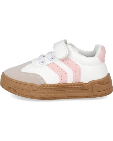 BUBBLE BOBBLE KIDS C1177 BASKETS DÉCONTRACTÉES BLANC-ROSE BLANCO-ROSA