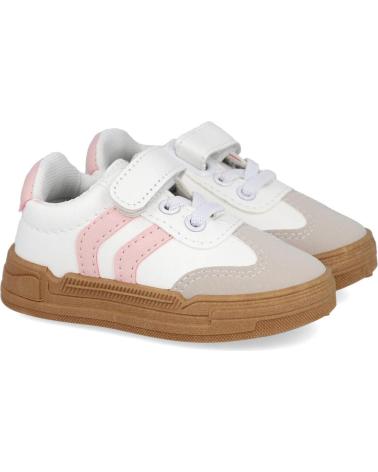 BUBBLE BOBBLE KIDS C1177 BASKETS DÉCONTRACTÉES BLANC-ROSE BLANCO-ROSA
