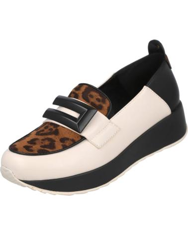 AZAREY 462K495 LOAFERS WITH LEOPARD PRINT AND BLACK ICE ORNAMENT HIELO