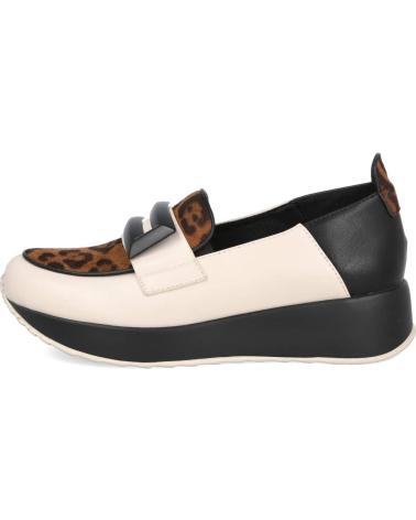 AZAREY 462K495 LOAFERS WITH LEOPARD PRINT AND BLACK ICE ORNAMENT HIELO