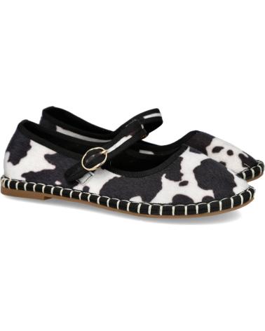 L&R SHOES BALLERINES YSD-1U13 IMPRIMÉ VACHE AVEC BOUCLE VACA