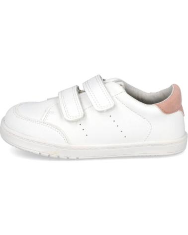 L&R SHOES FH820 TÊNIS BRANCO E ROSA COM VELCRO BLANCO ROSA