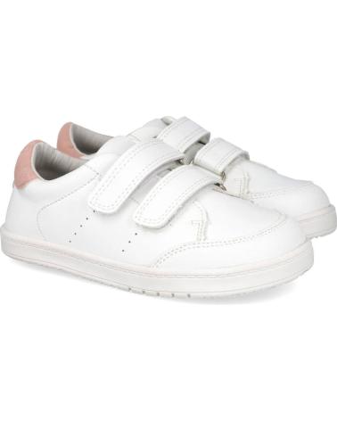L&R SHOES FH820 TÊNIS BRANCO E ROSA COM VELCRO BLANCO ROSA