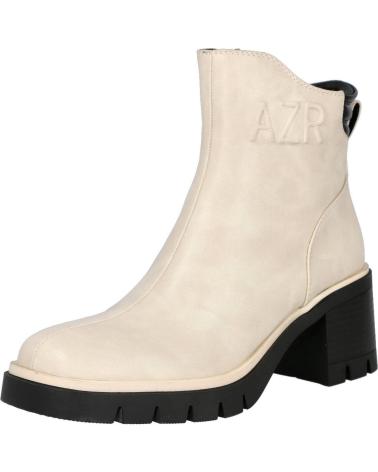 AZAREY BOTÍN 462K269 CON TACÓN ANCHO BEIGE Y SUELA TRACK BEIGE