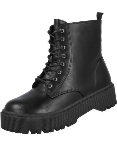 L&R SHOES STIVALI MILITARI DAVINIA BL137-1 NERI NEGRO