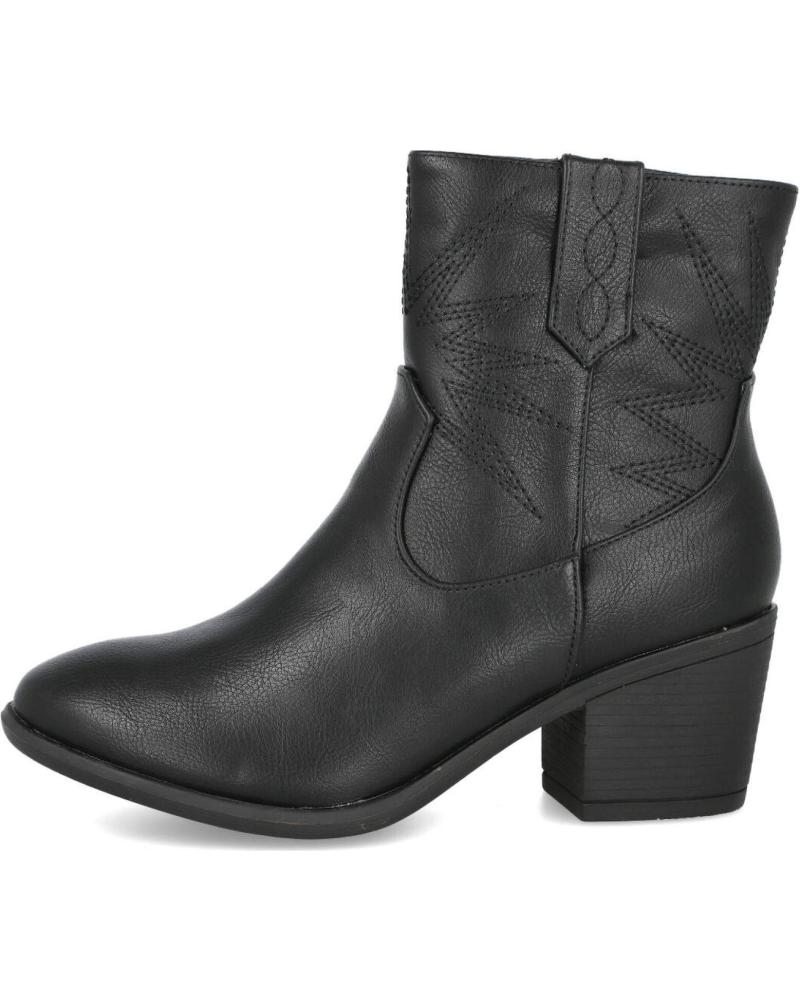 L&R SHOES STIVALETTI COWBOY DAVINIA BL134-3 CON TACCO NERI NEGRO