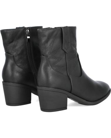 L&R SHOES STIVALETTI COWBOY DAVINIA BL134-3 CON TACCO NERI NEGRO