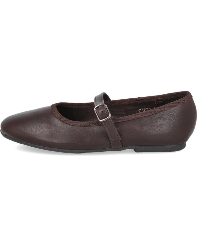 BUBBLE BOBBLE KIDS C1070 MARY JANE FLATS BROWN MARRON