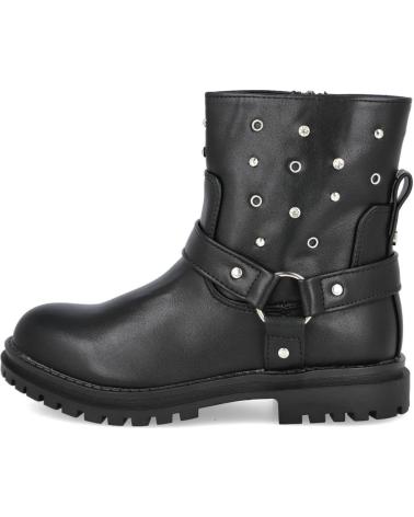 BUBBLE BOBBLE KIDS C1572 BIKER BOOTS BLACK NEGRO